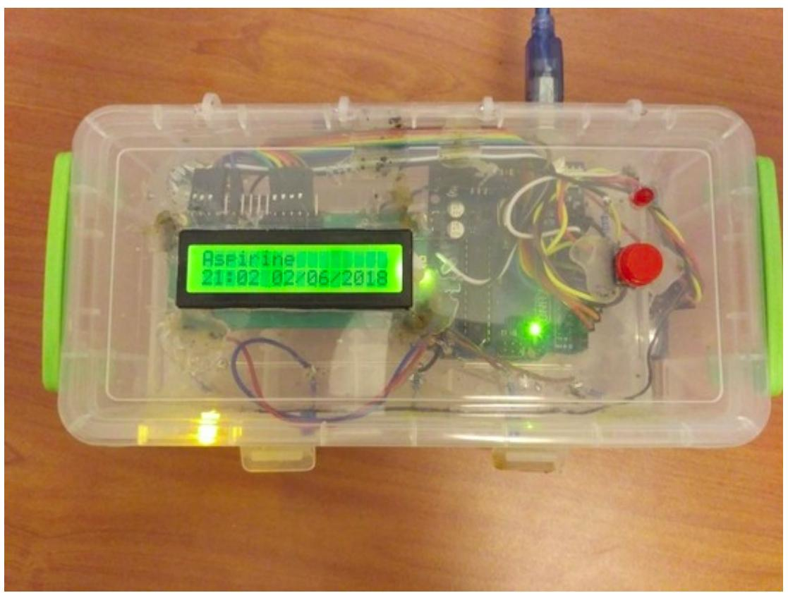 Smart pill dispenser prototype