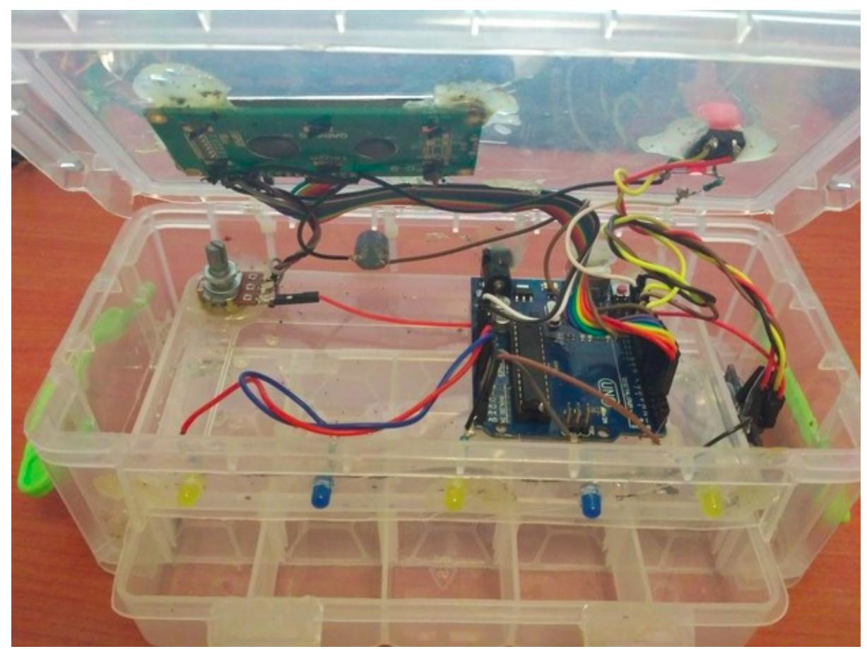 Internal circuitry layout